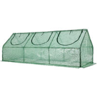 Aoodor 9×3×3 ft Mini‑Gewächshaus mit Wasserabweisenden, UV‑geschützten Reißverschlusstüren
Outdoor‑Gewächshaus‑Set für Garten, Terrasse und Balkon, Grün