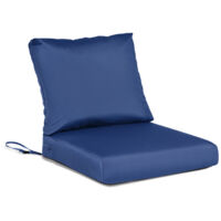 AOODOR 24x24 Zoll Tiefe Sitzauflagen-Set für draußen, UV-beständig und wasserabweisend, Gartenstuhlauflagen für Rattanstühle, Sofas, Loveseats