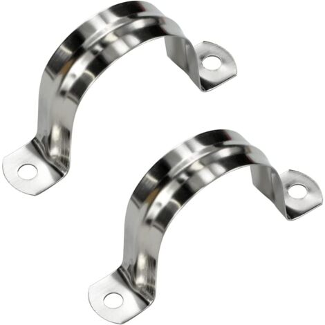 8 Colliers De Fixation En U – 304 Inox Et Caoutchouc, Diamètre 25mm, Pour Tuyaux