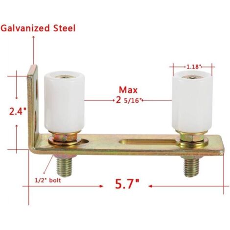 Schiebetorrolle 80 Mm V-Rille – Verzinkter Stahl, Kugellager, Für V-Schienen, Traglast 300 Kg, Torzubehör