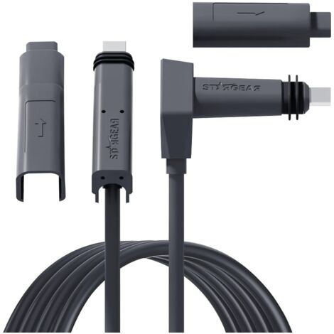 STARGEAR  32,8 Fuß Starlink-Kabel für Starlink Actuated Gen 2, Starlink Rectangular Satellite V2 Ersatzkabel, wasserdichte Starlink-Kabel mit grauen Spitzen (32,8 Fuß/10 m)