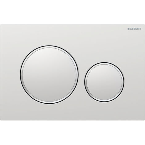Geberit Sigma01 2-Mengen-Spülplatte: Alpinweiß (115.770.11.19)