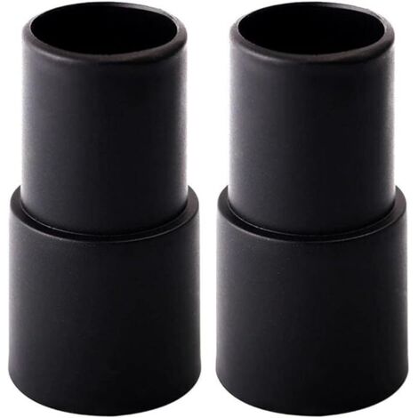 Set mit 2 schwarzen Universaladaptern von 32 mm auf 35 mm für Staubsaugerschläuche und Zubehör (1/5)
