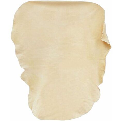 Memkey – Chamois naturel 90x60cm – Cuir de mouton super absorbant – Nettoyage auto et moto sans rayures – Réutilisable et lavable