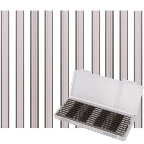 10 Pièces Ensemble de Rabot Electrique Lame, 82x5.5x1.1mm, pour Rabots Makita, Black & Decker, Bosch, DeWalt et Elu