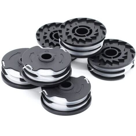 Lot de 6 bobines de fil de rechange pour coupe-bordure LIDL Parkside PRTA 20-Li A1, B2, C3, PRT 550 A1, A3, PRT 300 A1