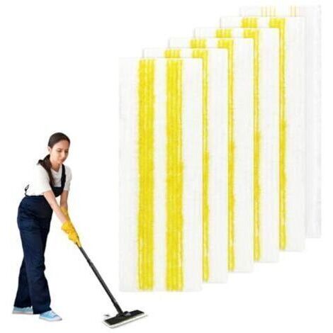 6 Pièces pour Kärcher EasyFix Bonnettes Nettoyeurs Vapeur Serpillere Recharge Kit, pour Kärcher EasyFix SC 1, SC 2, SC 3, SC 4, SC 5 Microfibre Lingette Accessoires, pour Tous Types d