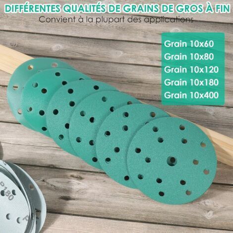 Lot 50 Disques Abrasifs Scratch 150mm Grain 100 – Nastroflex G100