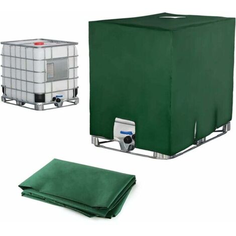 Ulisem Bâche de réservoir d'eau, Bache pour Cuve 1000 L IBC, Anti-poussière Anti-UV Anti-Pluie (116 x 100 x 120 cm)