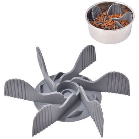 Ahlsen Gamelle Anti Glouton pour Chien Insérer, Gamelle D‘Alimentation Lente pour Chiens Accessoires Favorise Une Alimentation Saine et Digestion Iente pour Chien Chat avec 19 Base Ventouses (Style B)