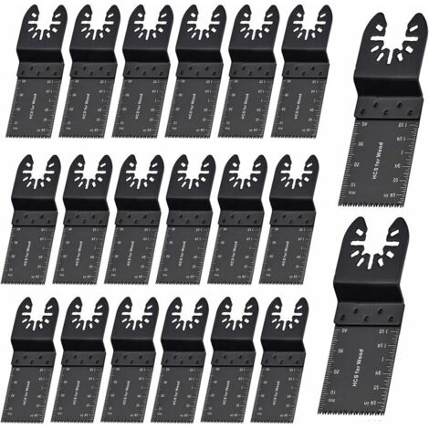 Ahlsen – Lame d'outil multifonction 35 mm – Lot de 20 pièces pour métal et bois – Coupe précise pour DeWalt, Bosch, Dremel, Makita