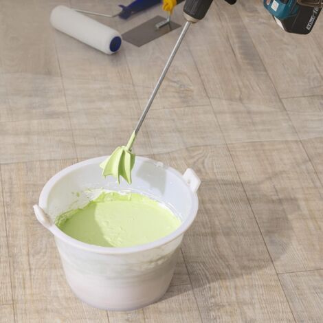 NHQZ 6 Pièces Mélangeurs Époxy Pour Perceuse - Mélangeur Peinture Et Résine, Palettes Réutilisables 16,5 Cm