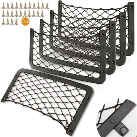 Ahlsen – Filet de rangement pour camping-car 5 pièces – Dimensions 36 x 18 cm – Fixation par vis – Capacité de charge renforcée
