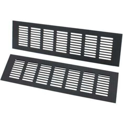 Grille d'aération rectangulaire, grille d'aération, grille d'aération rectangulaire idéale pour ventilation 80 × 300 mm