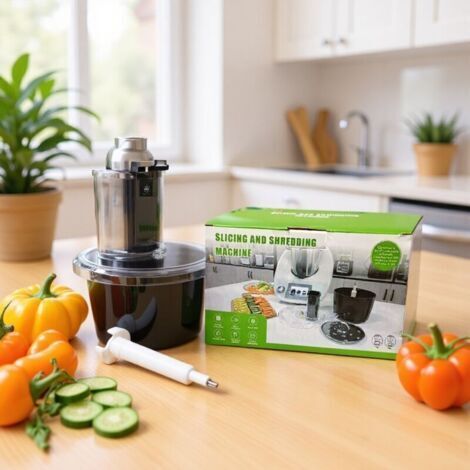 Coupe-Légumes pour Tm5, Tm6, Acier Inoxydable Abs Râpe à Légumes, Râpe à Légumes Robot Culinaire Râpe de Cuisine Accessoire pour Machine pour Différents Légumes