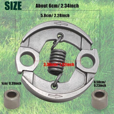 Kit d'embrayage et ressort de tension en acier, compatible avec les tondeuses à gazon STIHL FS90 FC90 FS90R FC100 FS100 FS110 M100 HT100 HT131 HT101 HL100 HL90, remplace 4180-160-2000, 4180 160 2000