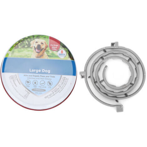 Collier Anti-Puces pour Chien Ajustable - Répulsif à Insectes et Moustiques pour Animaux Domestiques - 70 cm
