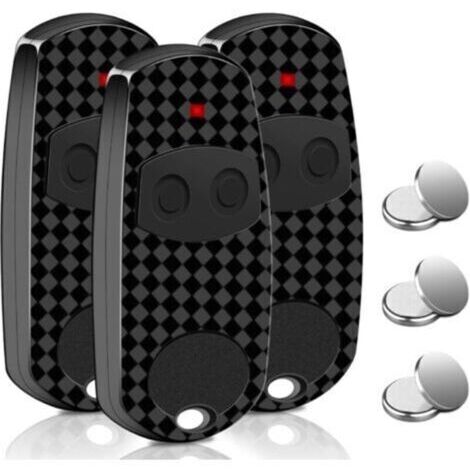 3PCS Telecommande pour Came 433,92 MHz Top 432EE, 2 Canaux Telecommande Portail Compatible avec Came Top-432EE/ EV/NA