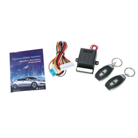Verrouillage Centralisé de la Voiture, Kit de Botier de Télécommande Central Universel, Système d'entrée sans clé avec Serrure de Porte de Voiture avec Bouton de Déverrouillage du Coffre