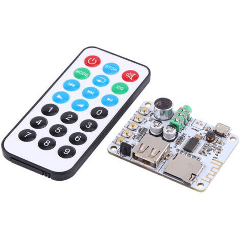 Récepteur Audio Bluetooth avec Ampli Micro, USB, Carte TF, Radio FM, Lecteur MP3/WMA/WAV/FLAC