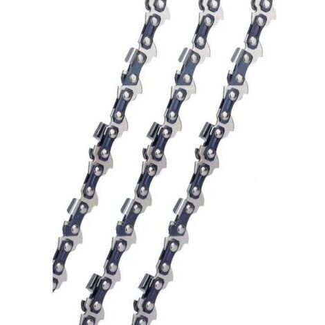 Chaine tronconneuse 3 x Chaînes de tronçonneuses 40cm 3/8" 55 Maillons d'Entraînement 1.3 mm, Faible Rebond compatible avec Stihl