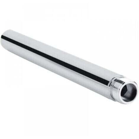 Bras de Douche Extension en Acier Inoxydable Rallonge de Douche 10cm Tube D'extension de Douche Rond G 1/2" Bras D'extension de Pomme de Douche Accessoire de Salle de Bain
