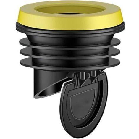Bardusch - Clapet anti odeur pvc 100, joint de toilettes anti-odeur avec clapet anti-retour pour tuyaux en PVC de 100 à 110 mm (noir)