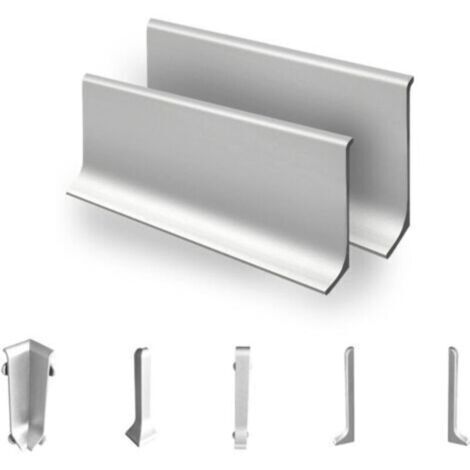 Plinthe en aluminium KWS608 100% aluminium Longueur: 190 cm Hauteur: 80 mm