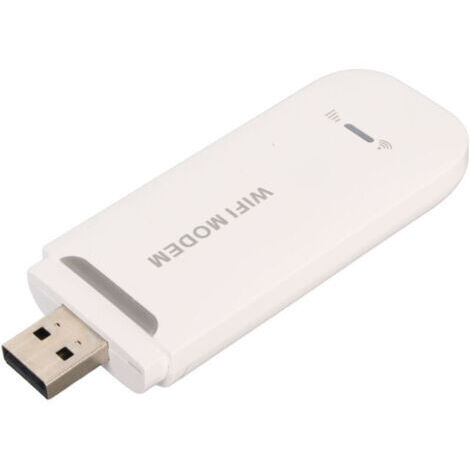Routeur 4G WiFi Portable 150Mbps, Modem USB LTE avec Slot Carte SIM, Partage 10 Utilisateurs, Haute Vitesse pour Bureau, Voyage, Maison, Blanc (1/4)