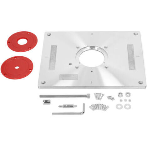 Plaque d'insertion pour table de défonceuse, accessoire de perçage pour menuiserie, 30 cm
