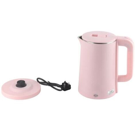 Bouilloire Électrique 2,3L Inox Double Paroi Anti-Brûlure Arrêt Automatique Bouilloire pour Maison Prise CN