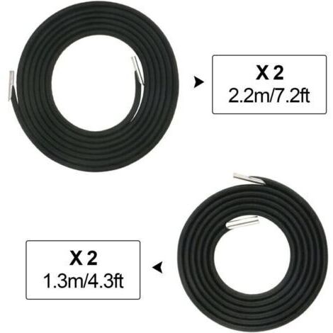 4 Pièces Corde Remplacement élastiques pour Chaise Longue Transat Pliante Inclinable Chaise Fauteuil inclinable, Zero Gravity Universelle Renforcer pour Fauteuil Relax Toile Voile (4 pcs)