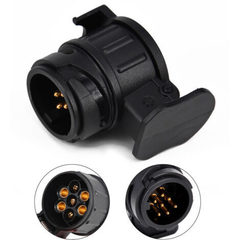 Euro voiture 13 à 7 fiche remorque adaptateur Truck interface camping - car Power Line socket connecteur étanche