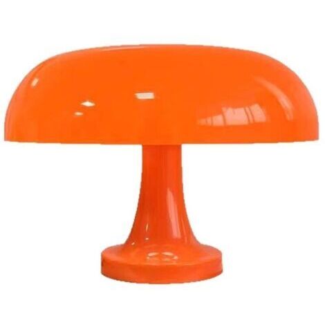 Lampe de bureau champignon rechargeable - veilleuse orange pour chambre d'enfant - éclairage décoratif