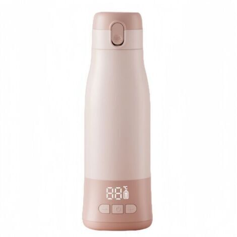 Chauffe-Biberon Nomade sans fil Moov & Feed - Capacité 340ml - Eau ou Lait Maternel - Température réglable - Maintien au chaud (jusqu'à 7h) - Recharge USB