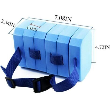 Ceinture flottante Ceinture de natation Ceinture en mousse pour exercices de natation Aide à la natation Ceinture de jogging réglable Flotation pour enfants Moins de 40 kg