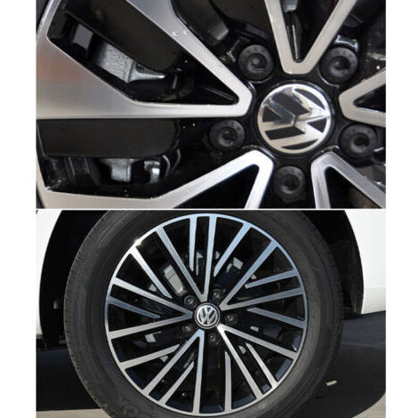 4 pièces cache-moyeux 60mm pour Volkswagen, bouchons de jante avec logo auto, accessoire tuning pour couvre-roue de voiture