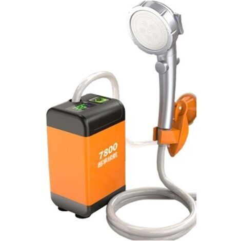 Camping Douche Portable,Douche Camping Chauffante avec Tête de Douche Réglable et Tuyau,Trois niveaux réglables,avecécranIntelligent de la Température,Idéale pour Randonnée,Camping,Voyages,Plage