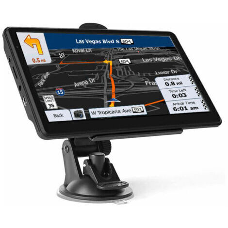 Navigateur de navigation GPS pour voiture et camion à écran tactile de 7 pouces Sat 8 Go 256 Mo Système de navigation GPS pour VR automatique Cable et adaptateur pour vidéosurveillance