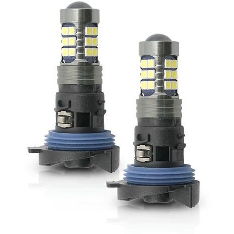 2 pièces HP24W LED ampoules de feux de jour avec base DRL ampoule de lumière du jour pour Peugeot 3008 5008 2009-2016 Citroen C5 2008-2017 Led DLR ampoules de lampe de stationnement