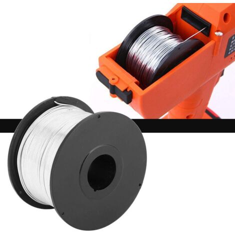 Tonysa – Fil de lien de barres d'armature en acier 0.8mm – Longueur 110m – Lot de 4 rouleaux – Pour machines de liage automatique