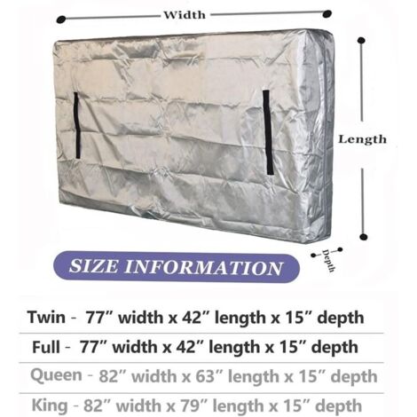 Housse Protection Matelas en Plastique - Lot de 2 - Housse Matelas 180x200 cm (Epaisseur 30 cm) - Housse integrale Matelas - Sac de Stockage, Rangement - Housse Matelas Déménagement