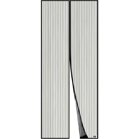 Litzee – Moustiquaire magnétique pour porte 80x210 cm – Maille ultra fine – Aimants puissants – Installation facile sans vis ni clous