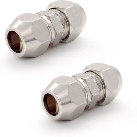 Dpzo – Raccord olive 8MM gaz – Cuivre nickelé – Pression jusqu'à 3 Mpa – Température de -60 à 200℃ – Connexion rapide pour plomberie et compresseur d'air