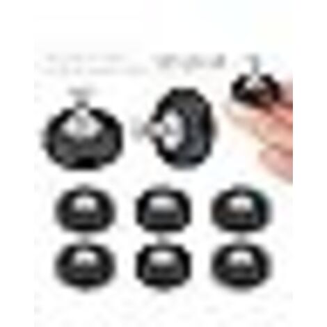 8 Pièces Aimant Néodyme Puissant, 22 mm Diamètre Aimant Puissant avec Filetage Plat M4 Aimants Ronds Résistants 3,5kg Force de Maintien pour Véhicules Lampes Outils Fixation de Vis