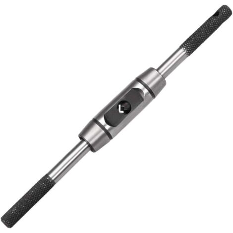 Tourne à Gauche Porte Taraud Réglable Robinet Clé Poignée pour Métrique M1-M8 Robinet Fraise Clé à Tarauder Outil Corps Moulage sous Pression