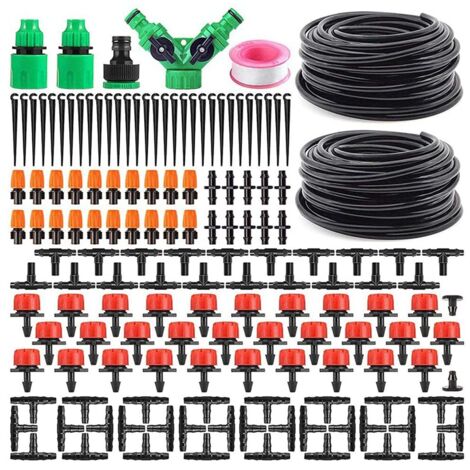 Kit d'irrigation de jardin, , 30M Goutte à Goutte Jardin Système d'Arrosage Pour Jardin, Pelouse, Paysage, Potager