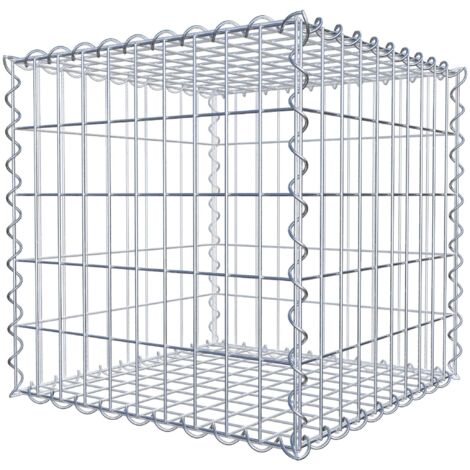 Gabiondeco - Gabion 50 cm x 50 cm x 50 cm (L x H x P). mailles 5 x 10 cm. Spirale - Made in Germany