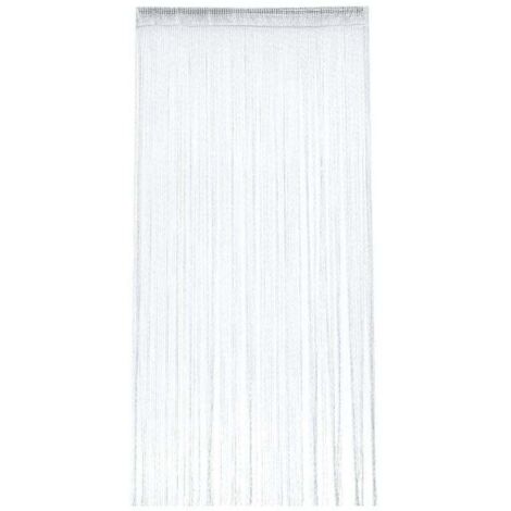 Rideau Occultant Anti Mouche Rideau de Porte Panneau Moustiquaire Pailleté Fil Rideaux Décoration Mural Fenêtre Porte Salle de Frange 100 x 200 cm