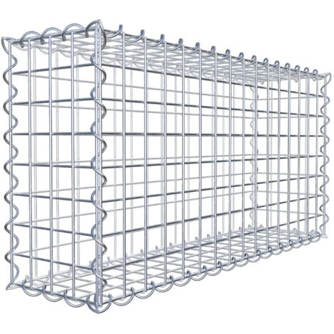 Gabiondeco - Gabion 80 cm x 40 cm x 20 cm (L x H x P). mailles 5 x 5 cm. Spirale - Made in Germany